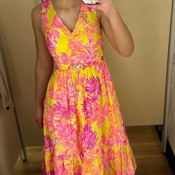 Lilly Pulitzer | Dresses | Lily Pulitzer Yellow And Pink Coral Dress Size | Poshmark Lilly Pulitzer | Dresses | Lily Pulitzer Yellow And Pink Coral Dress Size | Poshmark